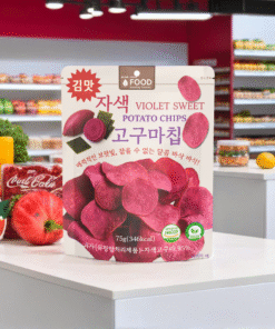 Snack Khoai Lang Tím Hàn Quốc/Violet Sweet Potato Chips/ 자색 고구마칩)