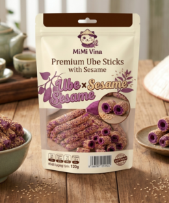 Thanh Khoai Mỡ Tím Phủ Mè-프리미엄 자색마 참깨 스틱-Premium Ube Sticks with Sesame